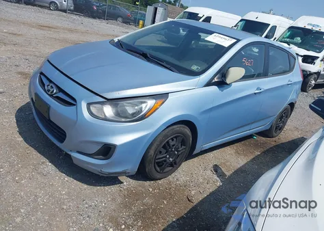 2012 Hyundai Accent Gs z USA, uszkodzony, nr VIN KMHCT5AE7CU011789